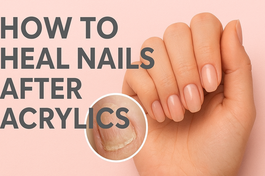 how to heal damaged nails after acrylics using safe press-on nails to protect natural nails