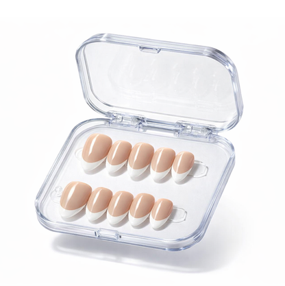Frenchie | Press-On Nails UAE | Reusable Gel Nails | Almond Shape - Nail Addict