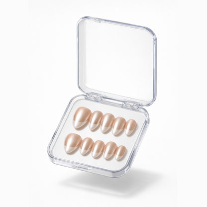 Glazed Almond | Press-On Nails UAE | Reusable Gel Nails | Almond Shape - Nail Addict