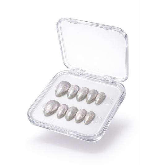 Frosted Snowflake  | Press-On Nails UAE | Reusable Gel Nails | - Nail Addict