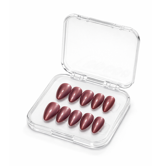 Mulberry Frost | Press-On Nails UAE | Reusable Gel Nails | Almond Shape - Nail Addict