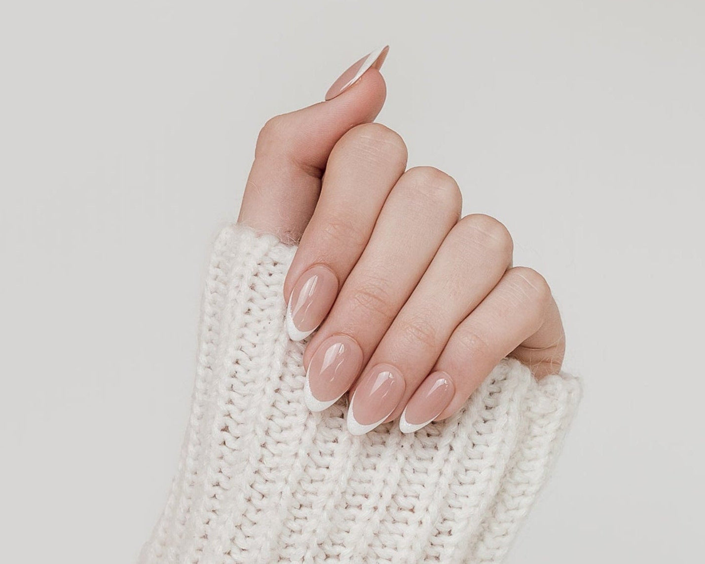 Nail Addict best selling press on nails in UAE, French manicure.