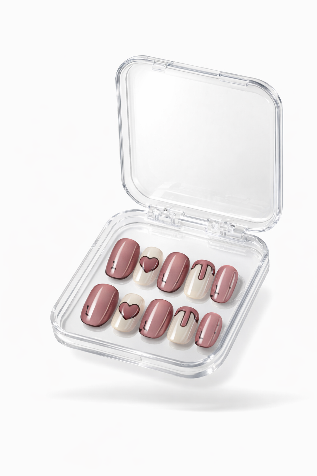 Zayed Zeal luxury press on nails by Nailaddict UAE reusable glossy gel manicure
