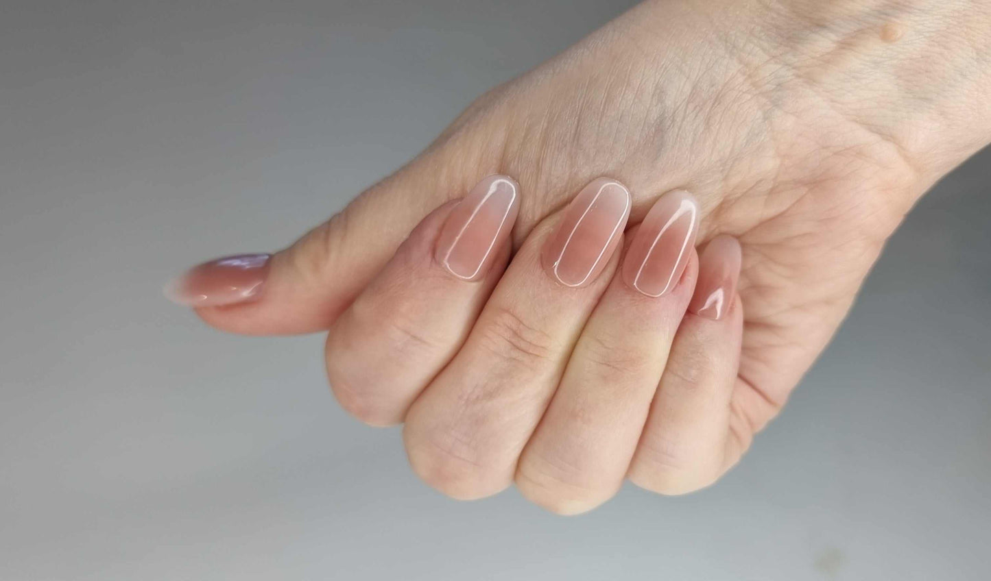 highlighting the elegant ombre design.