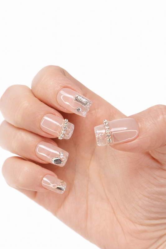 Ayisa - Nail Addict, Ayisa luxury press on nails by Nailaddict UAE reusable glossy gel manicure