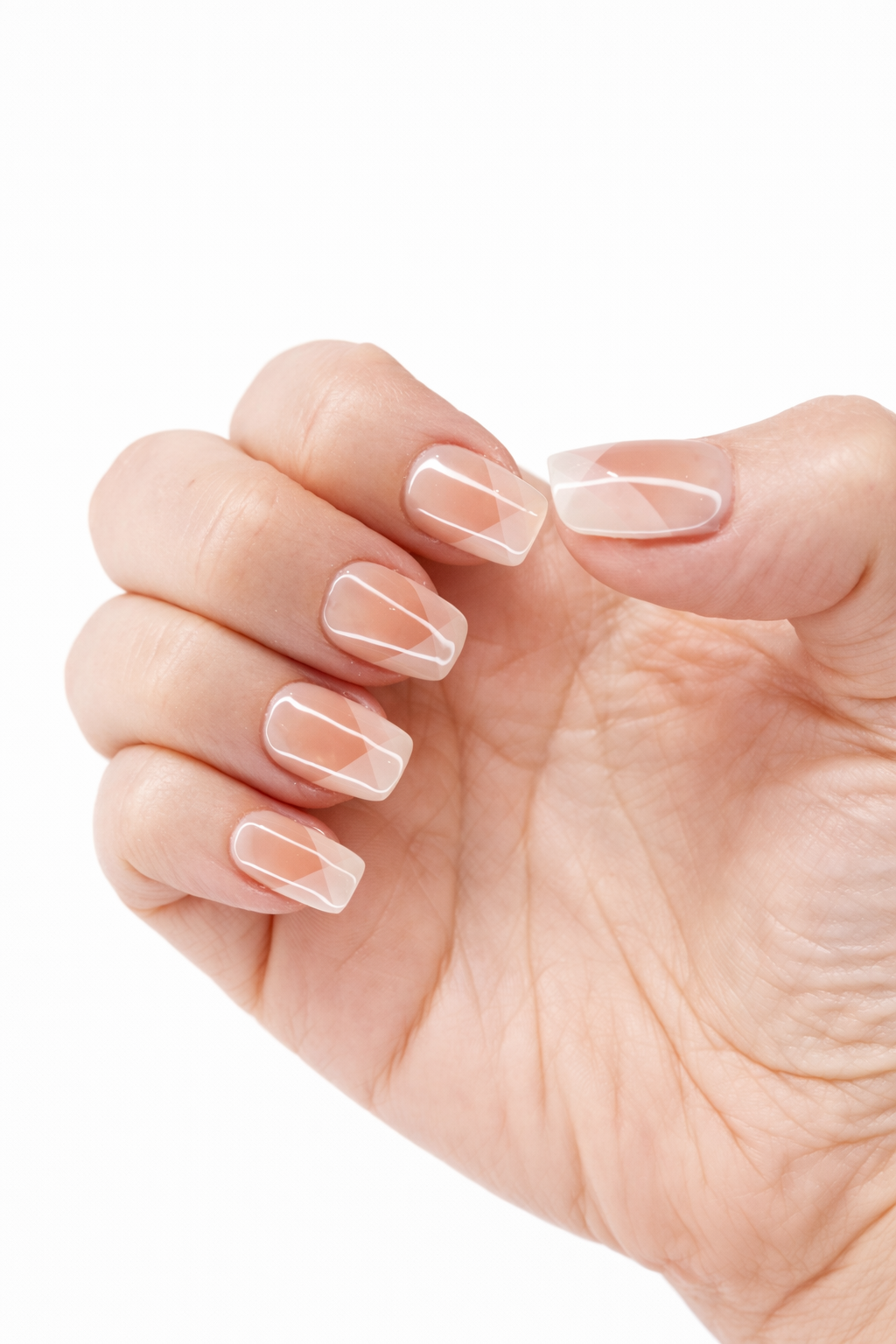 Taiba - Nail Addict
Taiba luxury press on nails by Nailaddict UAE reusable glossy gel manicure